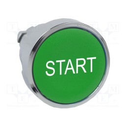 1 pcs x SCHNEIDER ELECTRIC - ZB4BA333 - Switch: push-button, 22mm, Stabl.pos: 1, green, none, IP66, flat