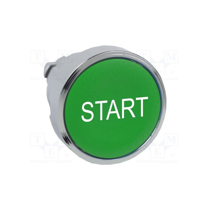 1 pcs x SCHNEIDER ELECTRIC - ZB4BA333 - Switch: push-button, 22mm, Stabl.pos: 1, green, none, IP66, flat