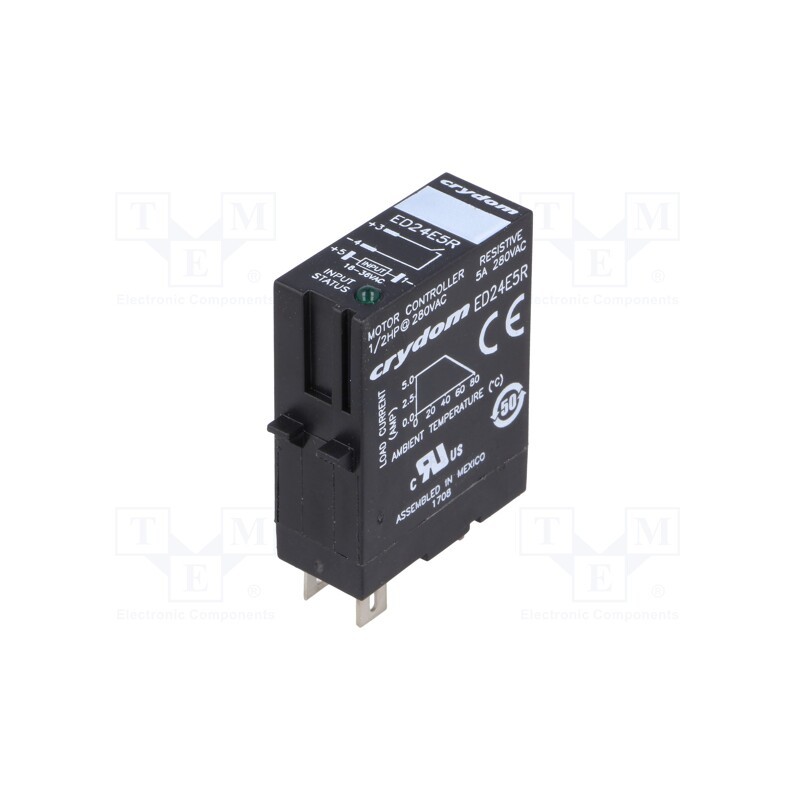 1 pcs x SENSATA / CRYDOM - ED24E5R - Relay: solid state, Ucntrl: 18÷36VAC, 5A, 24÷280VAC, socket