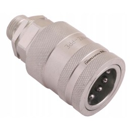 Quick connector socket M18x1 5 male thread euro push