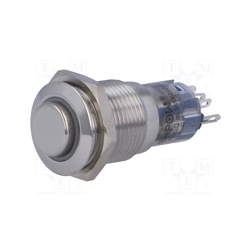 1 pcs x ONPOW - LAS2GQH-11E/W/12V/S/FP - Switch: vandal resistant, Pos: 2, SPDT, 0.5A/220VAC, 1A/24VDC, IP67