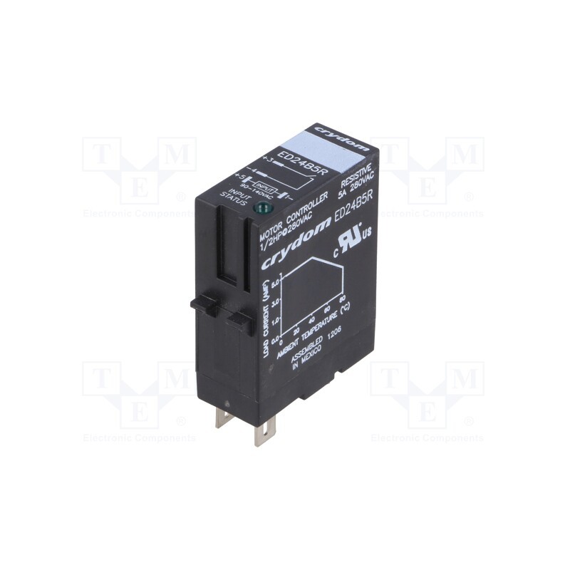 1 pcs x SENSATA / CRYDOM - ED24B5R - Relay: solid state, Ucntrl: 90÷140VAC, 5A, 24÷280VAC, socket