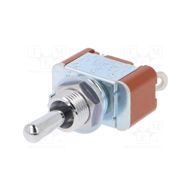 1 pcs x NKK SWITCHES - S308 - Switch: toggle, Pos: 3, SP3T, (ON)-OFF-(ON), 6A/250VAC, 20A/30VDC