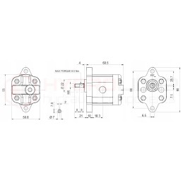 Pump 0 67l engine 380v 0 37kw 22mpa hydrolider
