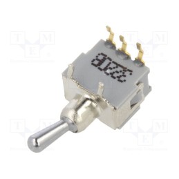 1 pcs x KNITTER-SWITCH - ATE 1 F-RA - Switch: toggle, Pos: 2, SPDT, (ON)-ON, 0.05A, 0.05A, Leads: flat pin