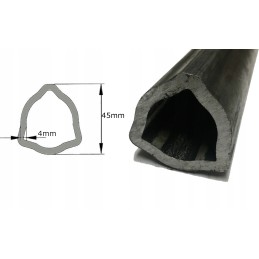 PTO shaft pipe, profiled triangle, 45x4mm, 1m
