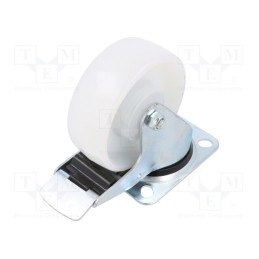 1 pcs x RADER - KPE-POB 100K1-HC - Transport wheel, Ø: 100mm, W: 36mm, H: 128mm, torsional with lock