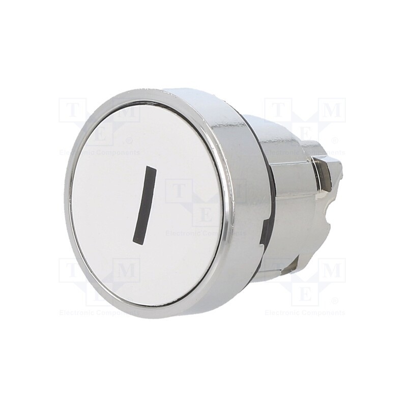 1 pcs x SCHNEIDER ELECTRIC - ZB4BA131 - Switch: push-button, 22mm, Stabl.pos: 1, white, none, IP66, flat