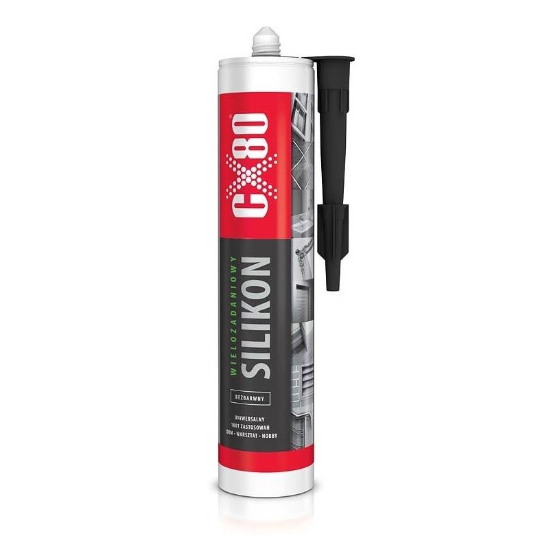 Colorless silicone 310ml for grouting and