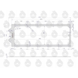 Upper box cover gasket c 360 50420490u