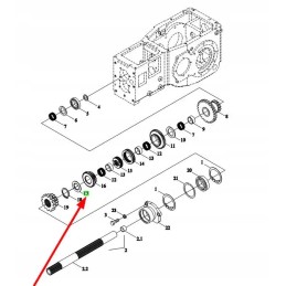 Ft250 37 133 gear ring 3rd gear