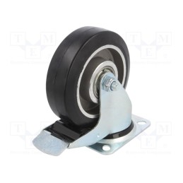 1 pcs x RADER - KPE-ALGE 125K-HC - Transport wheel, Ø: 125mm, W: 40mm, H: 156mm, torsional with lock