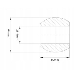 Lower lever ball, category 3 2 oe28 4 64x45mm