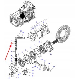 3382385m1 rubber seal for the brake mechanism