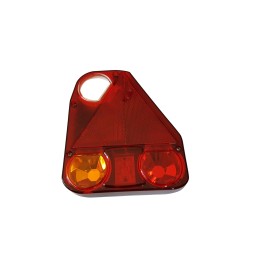 Complete rear lamp with LED chariot diodes