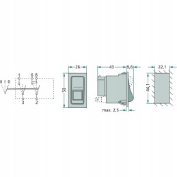 Light switch case 245910c1 3221180r1