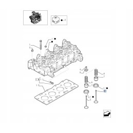 Suction valve new holland case cnh 4895187