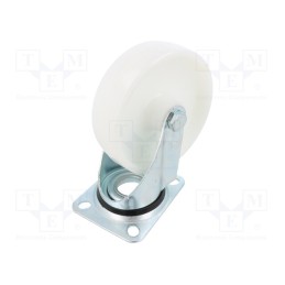 1 pcs x RADER - KPE-POB 125S - Transport wheel, Ø: 125mm, W: 38mm, H: 156mm, torsional, 150kg, POB