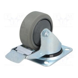 1 pcs x RADER - KPE-WTE 80K1-HC - Transport wheel, Ø: 80mm, W: 32mm, H: 105mm, torsional with lock