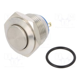 1 pcs x E-SWITCH - PV2H240BB - Switch: vandal resistant, Pos: 2, SPST-NO, 2A/48VDC, IP65, OFF-(ON)