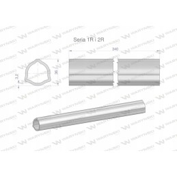 Inner pipe, series 2r, outer pipe, series 1r