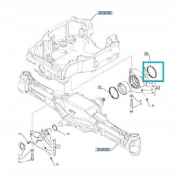 Front axle suspension seal case new holla