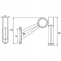 LED marker lamp 12v 24v left white and red