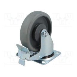 1 pcs x RADER - KPE-WTE 125K1-HC - Transport wheel, Ø: 125mm, W: 32mm, H: 156mm, torsional with lock
