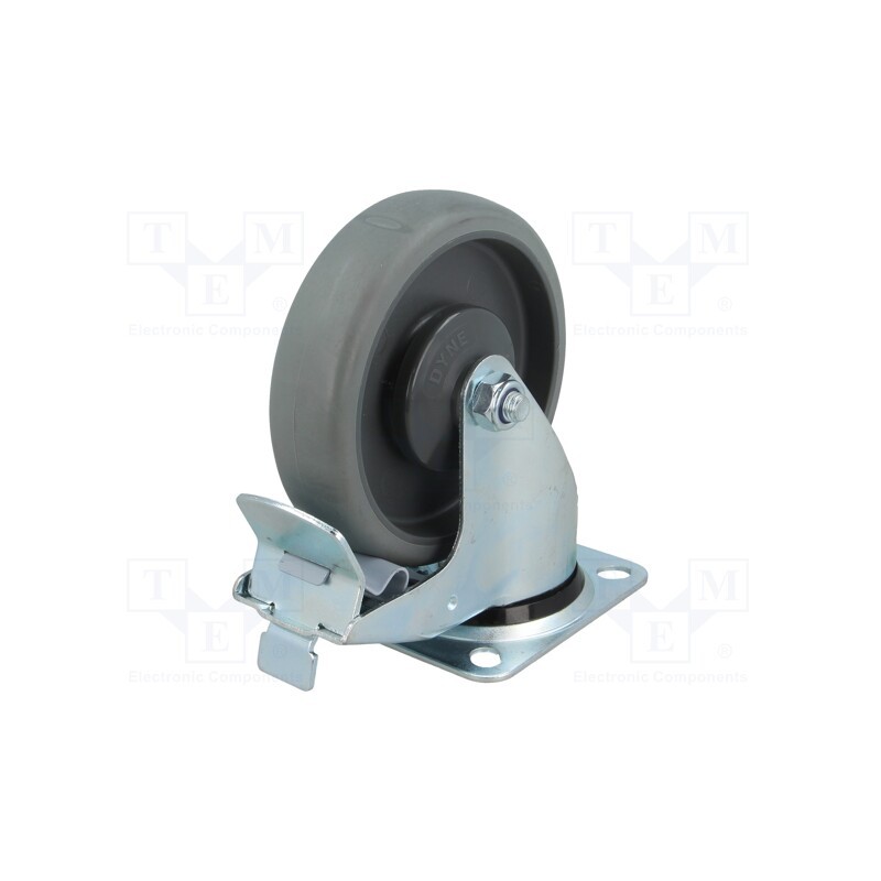1 pcs x RADER - KPE-WTE 125K1-HC - Transport wheel, Ø: 125mm, W: 32mm, H: 156mm, torsional with lock