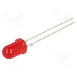 5 pcs x VISHAY - TLHR5401 - LED, 5mm, red, 4÷12mcd, 30°, Front: convex, 2÷3V, No.of term: 2