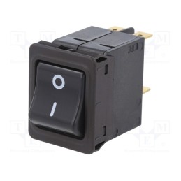 1 pcs x SCHURTER - 4435.0321 - Circuit breaker, Urated: 240VAC, 60VDC, 20A, DPST, Poles: 2, SNAP-IN