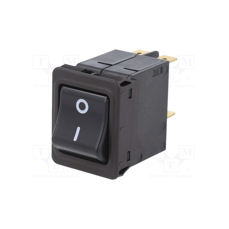 1 pcs x SCHURTER - 4435.0321 - Circuit breaker, Urated: 240VAC, 60VDC, 20A, DPST, Poles: 2, SNAP-IN
