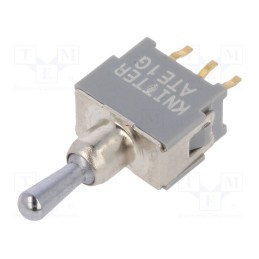 1 pcs x KNITTER-SWITCH - ATE 1 G - Switch: toggle, Pos: 3, SPDT, (ON)-OFF-(ON), 0.05A, 0.05A, -20÷85°C