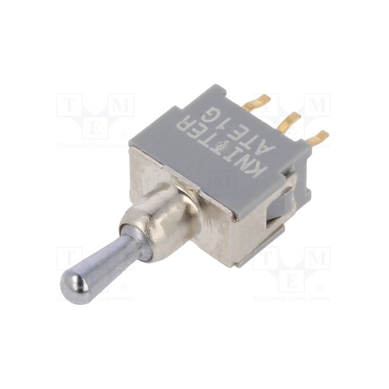 1 pcs x KNITTER-SWITCH - ATE 1 G - Switch: toggle, Pos: 3, SPDT, (ON)-OFF-(ON), 0.05A, 0.05A, -20÷85°C