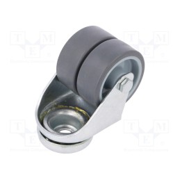 1 pcs x RADER - KMDA-TPA 50S - Transport wheel, Ø: 50mm, W: 34mm, H: 71mm, twin wheels,torsional