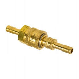 The pneumatic quick connector plugs into the 8mm hose socket