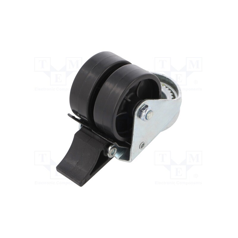 1 pcs x RADER - KMDA-POC 50S-HC - Transport wheel, Ø: 50mm, W: 34mm, H: 71mm, twin wheels,torsional