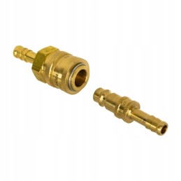 The pneumatic quick connector plugs into the 8mm hose socket