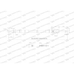 Distributor control cable l 1500mm Warynski