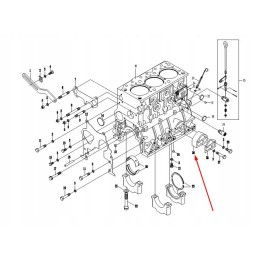 KM385t 01027 oil filter spacer