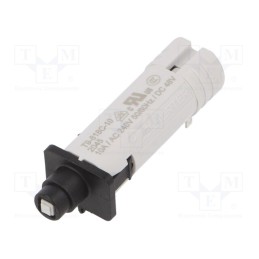 1 pcs x SCHURTER - 4404.0102 - Circuit breaker, Urated: 240VAC, 48VDC, 10A, SPST, Poles: 1, SNAP-IN