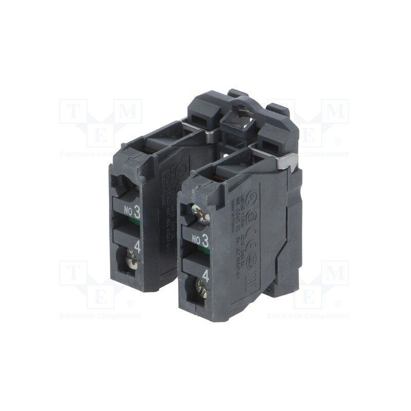 1 pcs x SCHNEIDER ELECTRIC - ZB5AZ103TQ - Contact block, 22mm, Harmony XB5, -25÷70°C, IP20, Contacts: NO x2