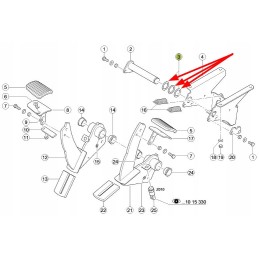 234235 0 brake pedal washer 26 x 37 x 1mm