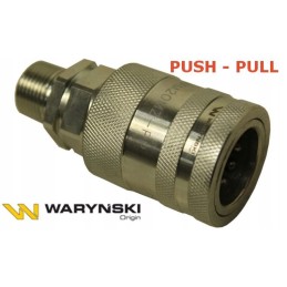Quick connector euro socket m20x1 5 g with push pull