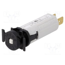 1 pcs x SCHURTER - 4404.0032 - Circuit breaker, Urated: 240VAC, 48VDC, 10A, SPST, Poles: 1, SNAP-IN
