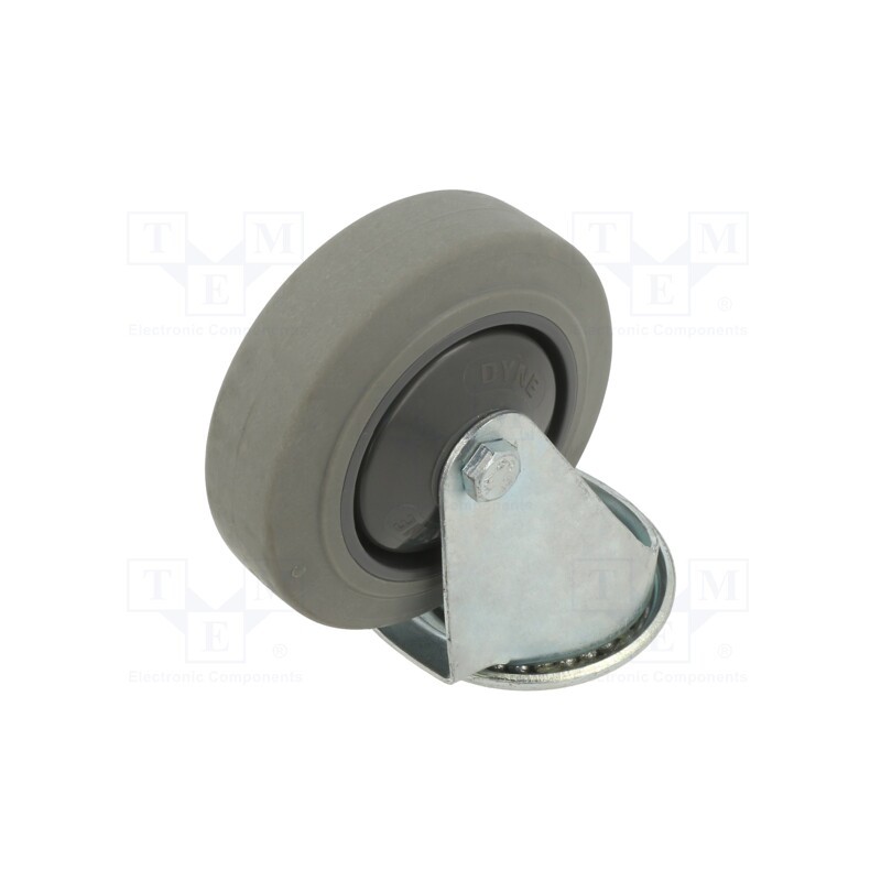 1 pcs x RADER - KJE-WTE 100K1 - Transport wheel, Ø: 100mm, W: 32mm, H: 128mm, torsional, 150kg, WTE