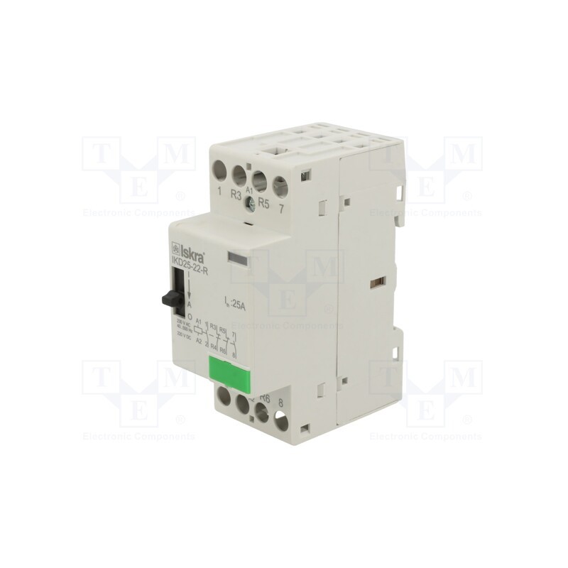 1 pcs x ISKRA - 30.046.966 - Contactor: 4-pole installation, 25A, 230VAC,220VDC