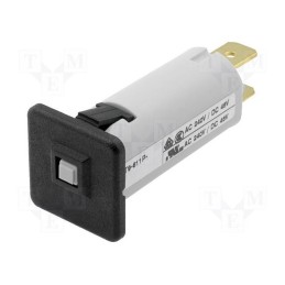 1 pcs x SCHURTER - 4404.0003 - Circuit breaker, 240VAC, 48VDC, 8A, SPST, Poles: 1, Ø16mm, 1.5kV