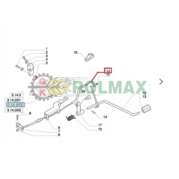 New Holland Case 5097711 foot gas cable