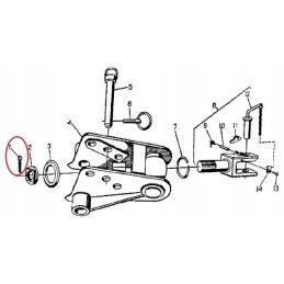 Transport hook cotter pin 8x71 c 360 54280110